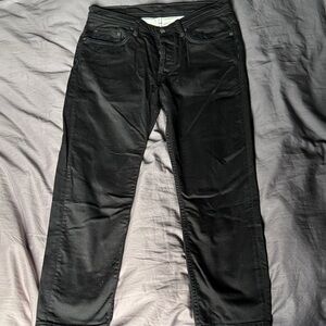 Acne Men's Dark Black Straight Jeans